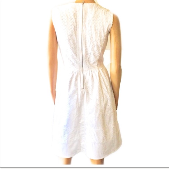 CALVIN KLEIN White Eyelet Dress Size 4P - Picture 3 of 7